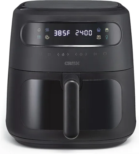 Vista 6 de CRUX x Marshmello - Freidora de aire digital de 3.0 cuartos de galón con tecnología TurboCrisp, control de temperatura de pantalla táctil