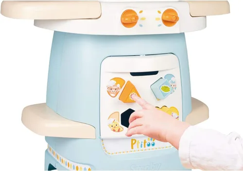 Vista 3 de Smoby 310717 Ptitoo - Cocina infantil con formas y sonido ajustables, 22 accesorios, óptima para edades tempranas, multicolor