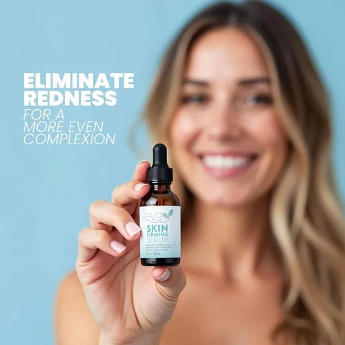 Vista 6 de Eva Naturals Suero reafirmante de la piel de (1 oz), suero de día o noche reafirma instantáneamente la piel suelta y afina las arrugas