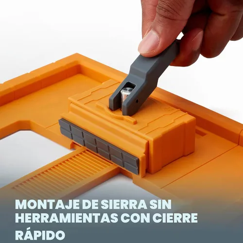 Vista 4 de BORA Guía de sierra circular RT de placa de sierra NGX, para cortes rectos, diseñada para su uso con el sistema de borde de abrazadera BORA NGX