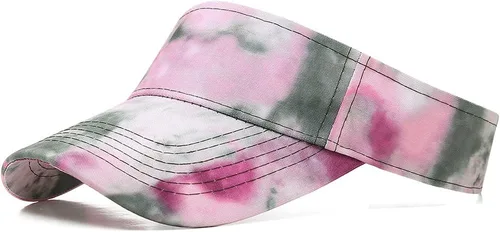 Vista 11 de Gorras Deportivas con Visera Solar de Algodón con Parte Superior Abierta para Hombres y Mujeres Verde militar