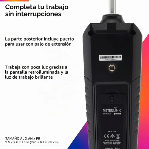 Vista 5 de FLIR Medidor de Humedad con Sonda Esférica MR59 y Bluetooth