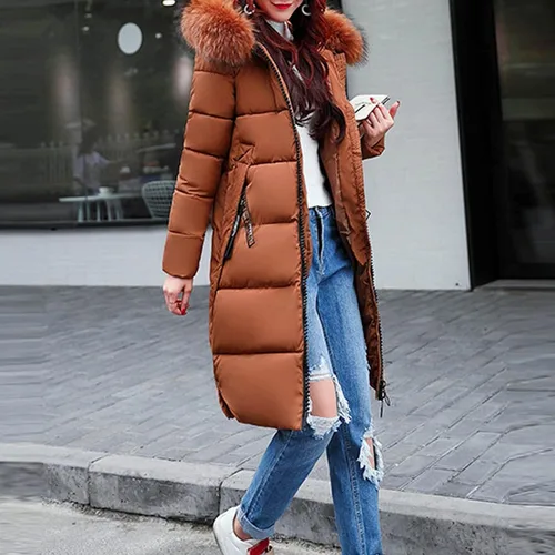 Vista 3 de NOKMOPO Gabardina con capucha para mujer, abrigo de gran tamaño con cremallera, abrigo con bolsillo, abrigos de invierno para mujer