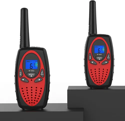 Vista 12 de Walkie Talkies para adultos, Topsung M880 FRS Radio bidireccional de largo alcance con clip para cinturón VOX/Talky de mano con 22 canales 3 millas
