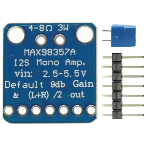 Vista 5 de 2 unids MAX98357 MAX98357A I2S 3 W clase D Amplificador Interfaz de ruptura I2S DAC decodificador para audio Raspberry Pi Esp32 Arduino Zero