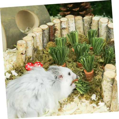 Vista 5 de 18 Pack Bunny Hamster Carrot Chew Toys for Dental Wear