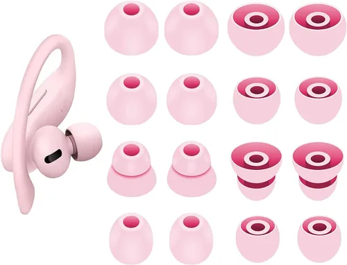 Vista 4 de Reemplazo de punta de oreja para Powerbeats Pro/Beats Flex, auriculares de repuesto para auriculares de gel para oídos, compatible con Powerbeats
