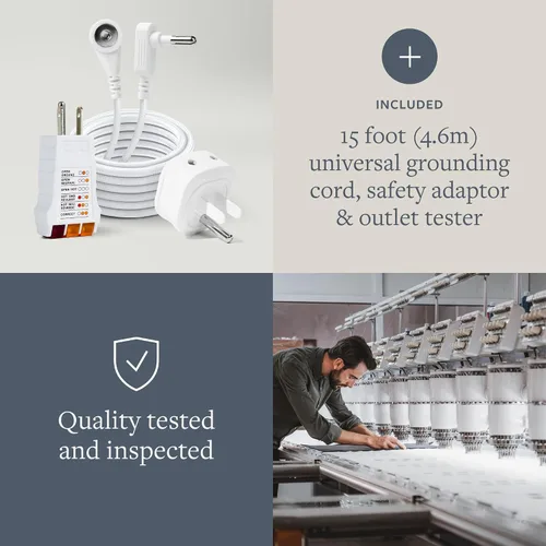 Vista 7 de Sábana ajustable GroundLuxe de fibra de plata 10% orgánica