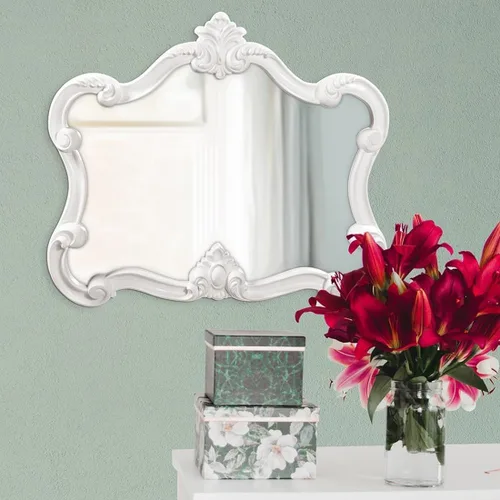 Vista 6 de Howard Elliott Veruca - Espejo ornamentado antiguo para punto focal de pared, rectangular grande para dormitorio, sala de estar y tocador, espejo