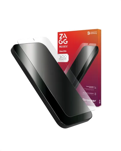 Vista 10 de ZAGG Glass+ - Protector de pantalla para Samsung Galaxy Z Flip7 (solo pantalla frontal), 3 veces más fuerte, resistente a los arañazos, resistente a