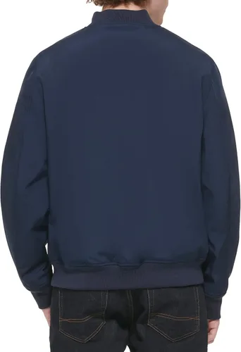 Vista 4 de Tommy Hilfiger Chaqueta bomber ligera de punto acanalado para hombre