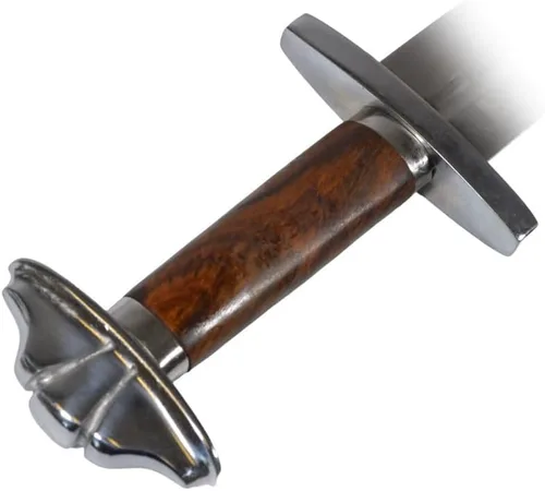 Vista 4 de Pieza histórica vikingo de espiga completa templada hecha a mano de espada afilada del siglo X (temprano)