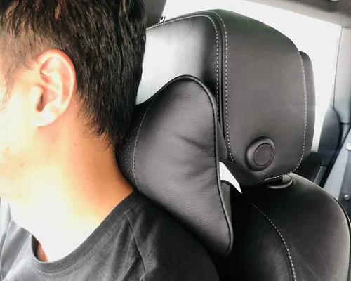 Vista 5 de DS. DISTINCTIVE STYLE 2 almohadas para reposacabezas de coche, color negro