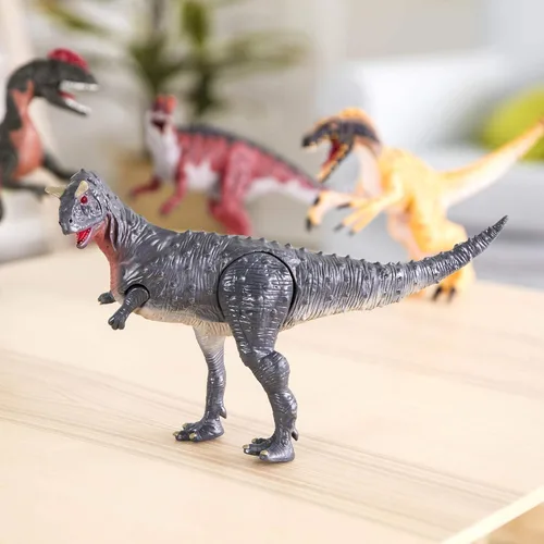 Vista 3 de Terra by Battat Dinosaurio electrónico con luz y sonido - Juguete Carnotaurus para niños mayores de 3 años