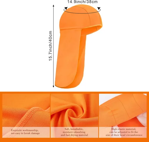 Vista 3 de 6 piezas elásticas resistentes para el cuello, protección UV, protector de cuello para cubrir el cuello para pesca, equitación