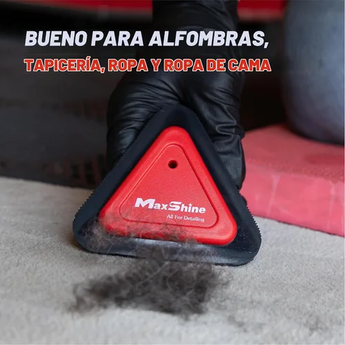 Vista 7 de Maxshine Mini herramienta universal para eliminar el pelo de mascotas, cepillo de dientes de 3 lados para interior del automóvil, alfombras, perros