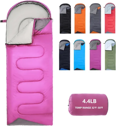 Vista 11 de Sleeping Bags for Adults Backpacking Lightweight Waterproof- Cold Weather Sleeping Bag for Girls Boys Mens for Warm Camping Hiking Outdoor Travel