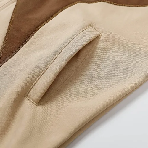 Vista 5 de Aelfric Eden Sudadera de gran tamaño con capucha de esqueleto con cremallera para hombre, sudadera con capucha vintage con cuello redondo