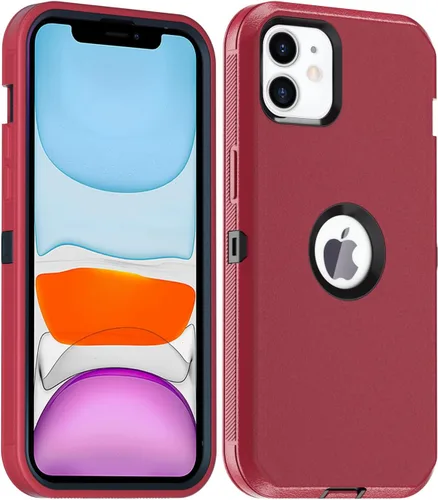 Vista 9 de AICase Funda para iPhone 11, resistente protección contra caídas, cuerpo completo, resistente, a prueba de golpes, militar, resistente, duradera