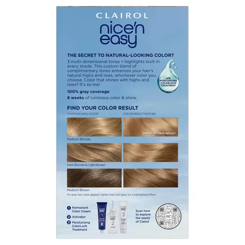 Vista 39 de Clairol Nice'n Easy - Tinte permanente para el cabello, color castaño medio 5, paquete de 3 unidades 5 Marrón medio