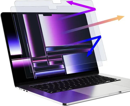 Vista 16 de Mamol Paquete de 2 protectores de pantalla anti luz azul para MacBook Air de 13 pulgadas (2018-2021, M1) / Macbook Pro de 13 pulgadas
