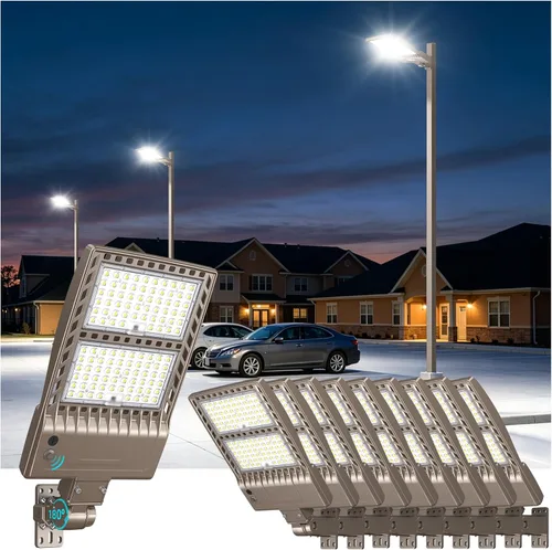 Vista 17 de Soporte de ajuste deslizante de luz de estacionamiento comercial de 320 W Listado UL 48000LM