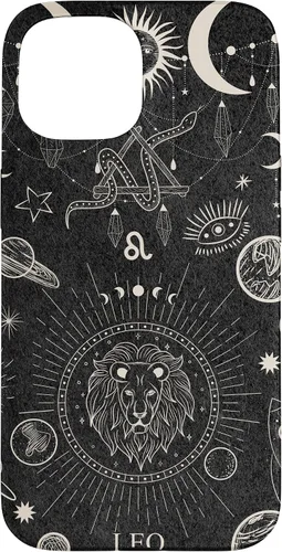 Vista 6 de Galaxy Zodiac Sign Astrological Celestial Aesthetic Leo Case for iPhone 17