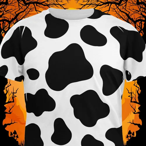 Vista 5 de Old Glory Camiseta para adulto con diseño de vaca