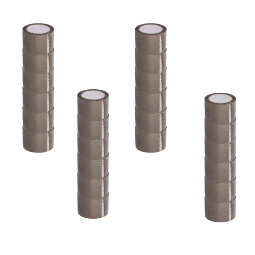Vista 8 de Cinta de embalaje, rollo de cinta de envío, marrón tostado, 3 pulgadas x 110 yardas, paquete de 6 rollos