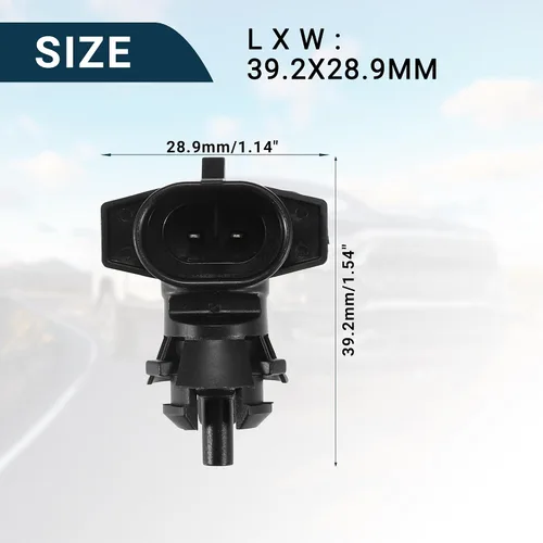 Vista 3 de F FIERCE CYCLE Sensor de temperatura del refrigerante para Saab 9-5 Durable No.9152245 Sensor de temperatura del agua Interior negro