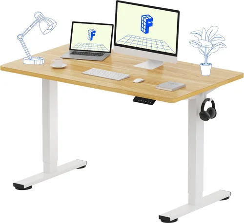 Vista 38 de FLEXISPOT Escritorio de Pie de Altura Ajustable Eléctrico, Marco de Escritorio de Pie de Acero Resistente con Controlador de Memoria