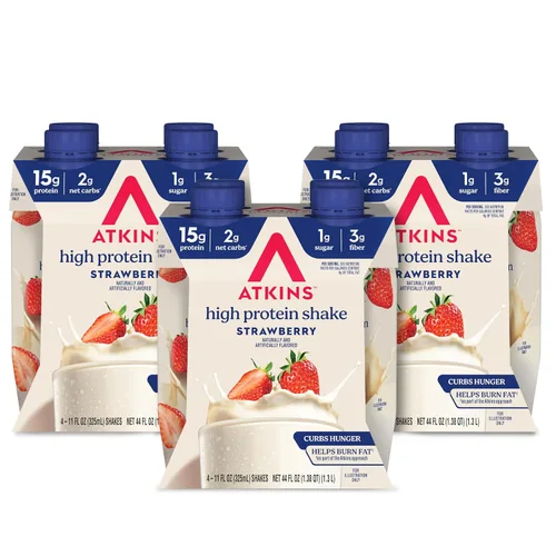 Vista 9 de Atkins Batido de proteína listo para beber, deliciosa leche con chocolate, sin gluten., 609309, 12