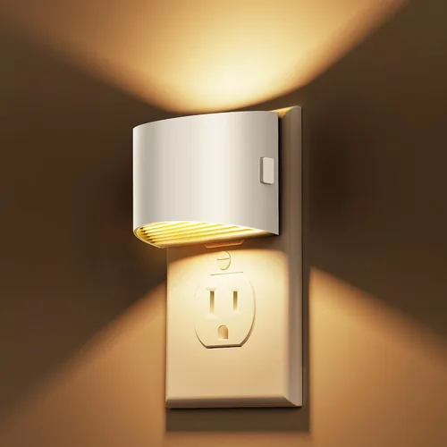Vista 8 de L LOHAS LED - Luces nocturnas enchufables en la pared con 3CCT ajustable (1600K/3000K/5000K), luz nocturna de 1W enchufable en la pared, sensor