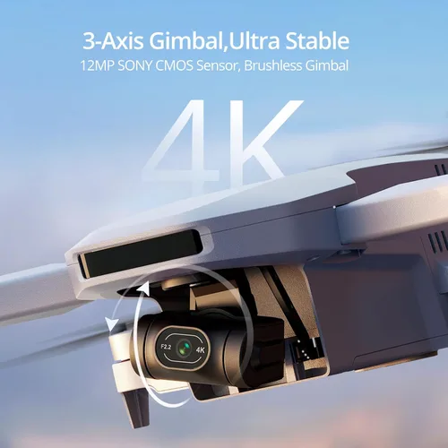 Vista 2 de Potensic ATOM Dron GPS de 3 ejes con cardán, 4K, menos de 249g, 32 minutos de vuelo, transmisión de largo alcance de 6KM, seguimiento visual