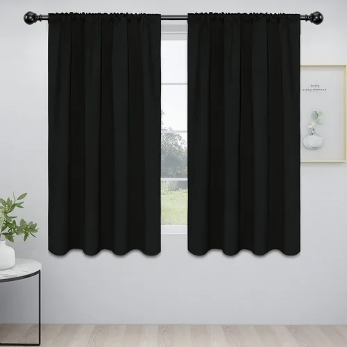 Vista 56 de Easy-Going - Cortinas opacas con bolsillo para varilla para dormitorio, cortinas de ventana para oscurecer la habitación para sala de estar