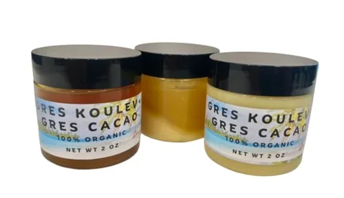 Vista 3 de 2 oz de aceite de cacao HAITIAN ORGÁNICO con aceite de serpiente 100% natural..