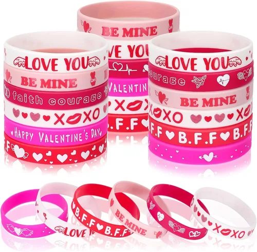 Vista 27 de JUNEBRUSHS 42 piezas de accesorios de concientización sobre el cáncer de mama, pulseras de silicona Esperanza Fe Fuerza Coraje, pulseras accesorios