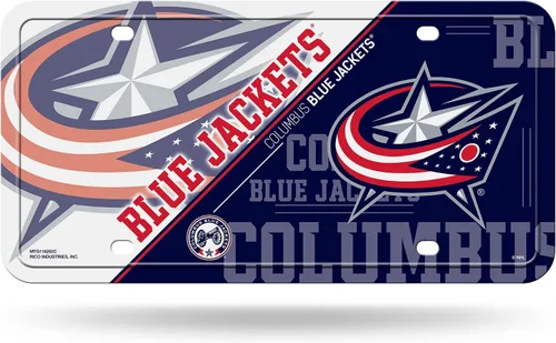Vista 17 de Rico Industries NHL Hockey Split Metal Auto Tag 6" x 12" - Great for Truck/Car/SUV