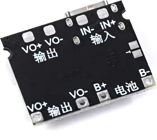 Vista 5 de Teyleten Robot 18650 Li-ion 3.7V 4.2V Cargador de batería DC-DC Step Up Boost Module TP4056 DIY Kit Piezas Tipo-C 10pcs