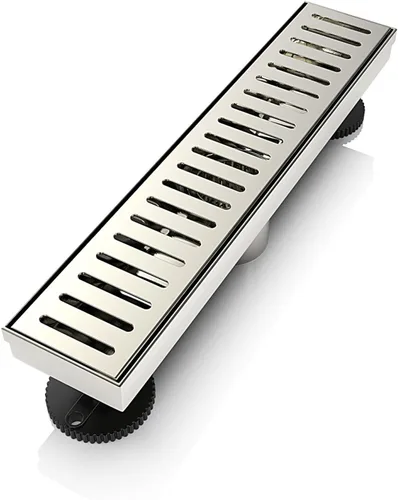 Vista 12 de WEBANG - Drenaje lineal de 12 pulgadas para ducha rectangular con accesorios, cubierta de patrón cápsula, rejilla extraíble, acero inoxidable SUS304