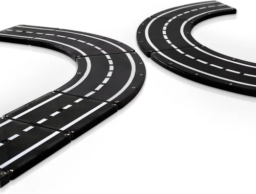 Vista 5 de MAGNA-TILES XTRAS: Carreteras Juego de Construcción Magnética de 12 Piezas, La Marca ORIGINAL de Construcción Magnética