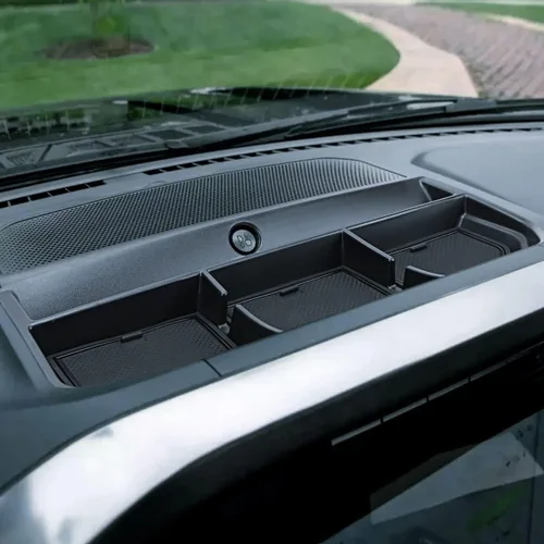 Vista 3 de auovo Bandeja organizadora de tablero para Ford F150 2021 2022 2023 consola central Accesorios para tablero de automóvil, soporte para teléfono