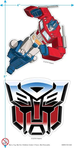 Vista 3 de Popfunk Classic Transformers Optimus Prime - Camiseta y pegatinas