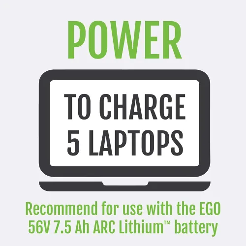 Vista 4 de EGO POWER+ Inversor Portátil, 150W, Generador de Inversor de Potencia, Silencioso, Batería y Cargador No Incluidos - PAD1500