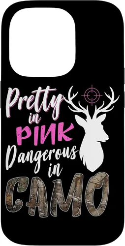 Vista 17 de Funny Pink Camo Hunting Graphic Women Deer Buck Hunters Case for iPhone 17
