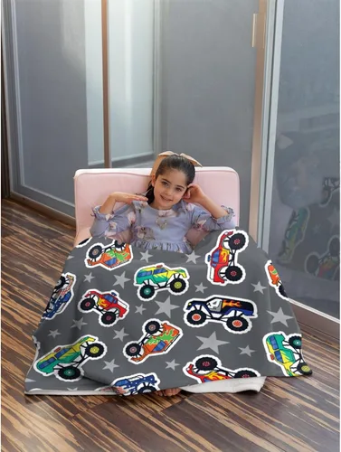 Vista 63 de Manta de bebé con texto en inglés «Just A Boy Who Loves Trucks» para niños y niñas, manta súper suave para envolver al recién nacido, acogedora