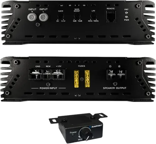Vista 3 de Blaupunkt AMP1500M Amplificador de Audio para Coche de 1500 Vatios Monoblock de Alta Gama + Control Remoto