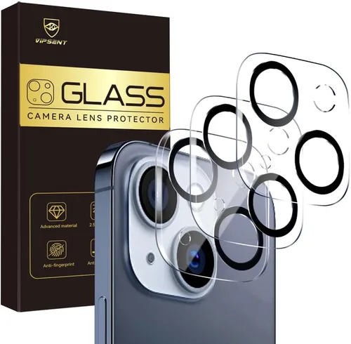 Vista 7 de Protector de lente de cámara para iPhone 13 de 6.1 pulgadas/iPhone 13 Mini de 5.4 pulgadas, vidrio templado 9H, Ultra HD, resistente a los arañazos