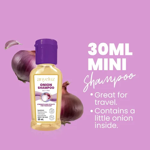Vista 6 de ANYELUZ Kit Duo - Champú de cebolla + tamaño mini de viaje, cuidado e hidratación del cabello, control de aceite y limpieza profunda, fórmula