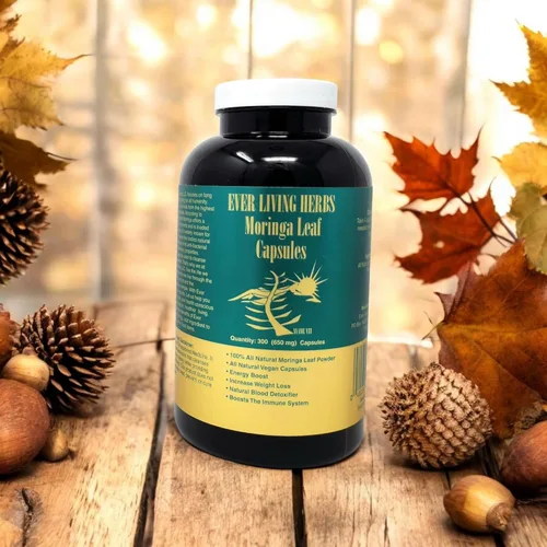 Vista 3 de Hoja de Moringa 300 Cápsulas